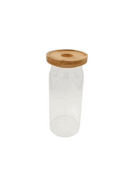 Round Glass Storage Jar