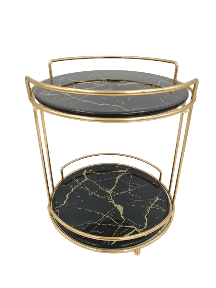 Round Two Tier Small Display Stand