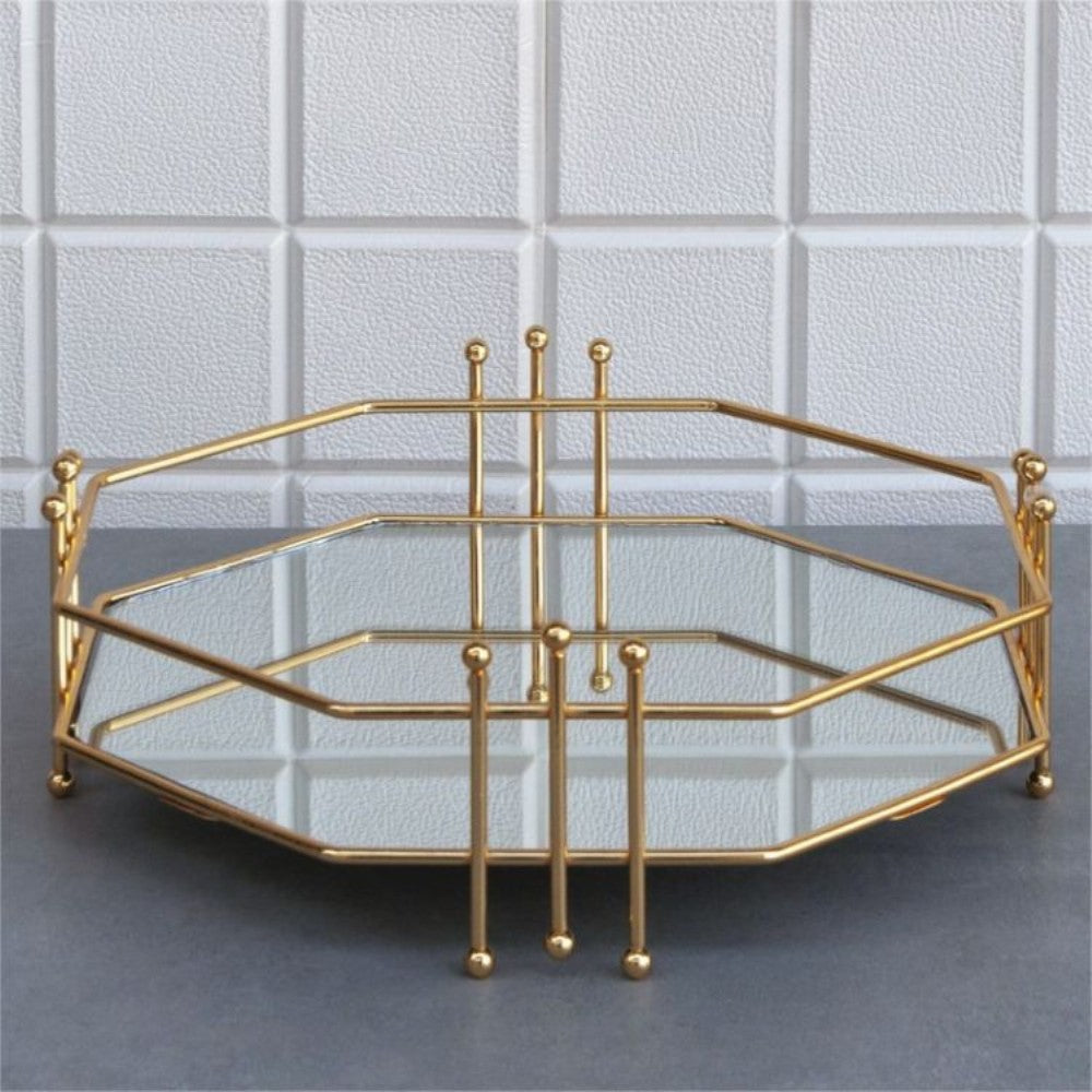 Octagon Gold Tray - Large