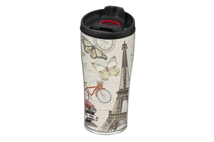 Travel Coffee Mug - Paris Design