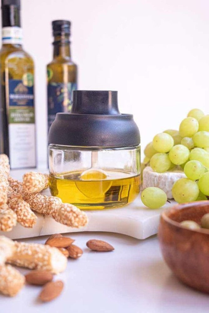Glass Spice Jar with Spoon
