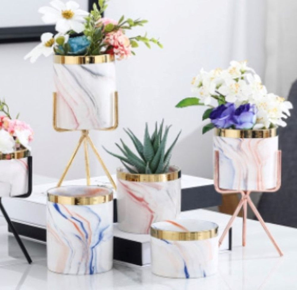 Marble Mini Ceramic Décor Pot