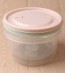 Round Food Storage Container with Coloured Lid 16.5x7.5cm