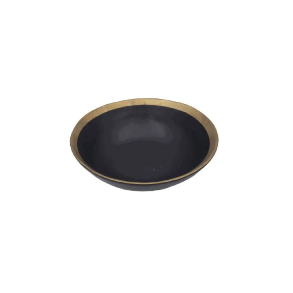 Small Japanese Inspired Matt Black Serving Bowl