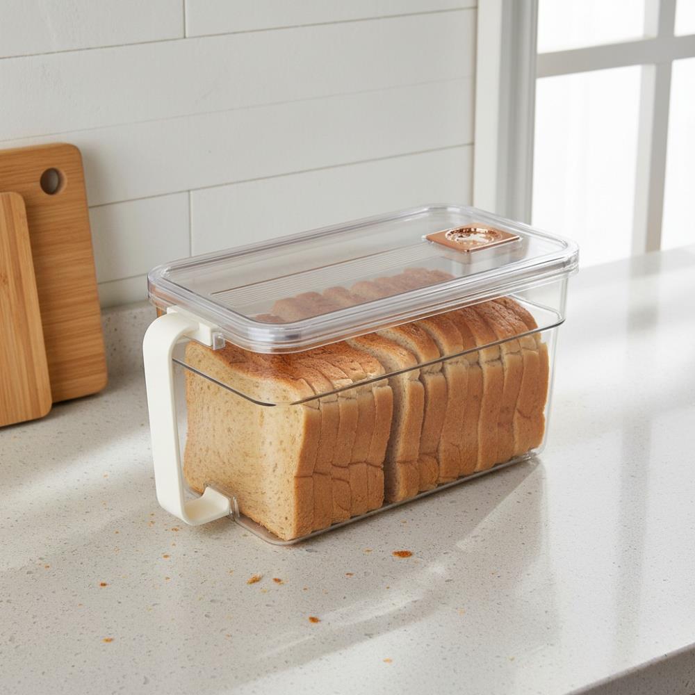 Storage Box Clear Acrylic w/lid and handle 3500ml