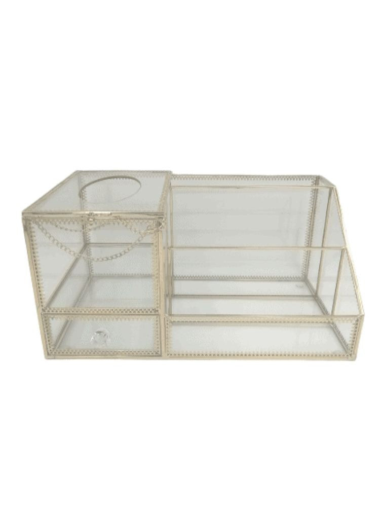 Cosmetic Display With Tissue Box