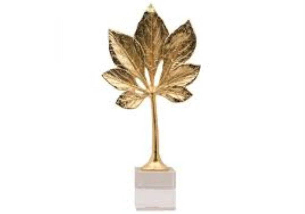 Radiant Leaf Decorative Piece