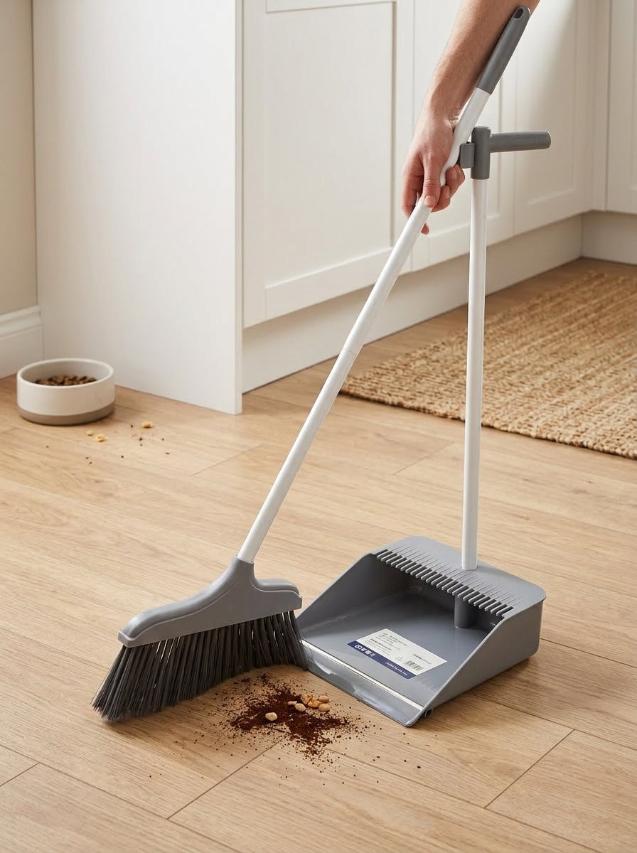 Broom & dust collector set