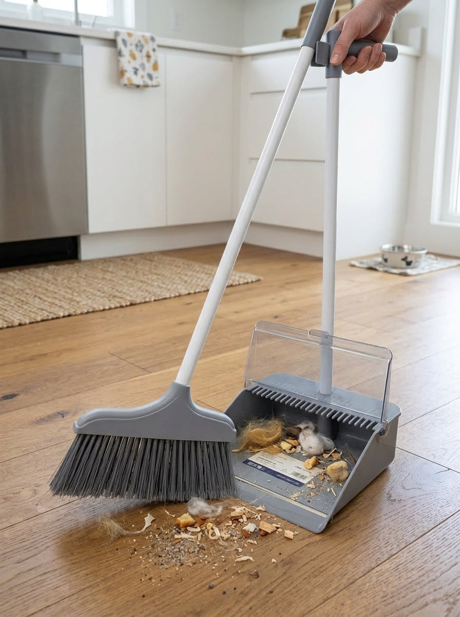 Broom & dust collector set