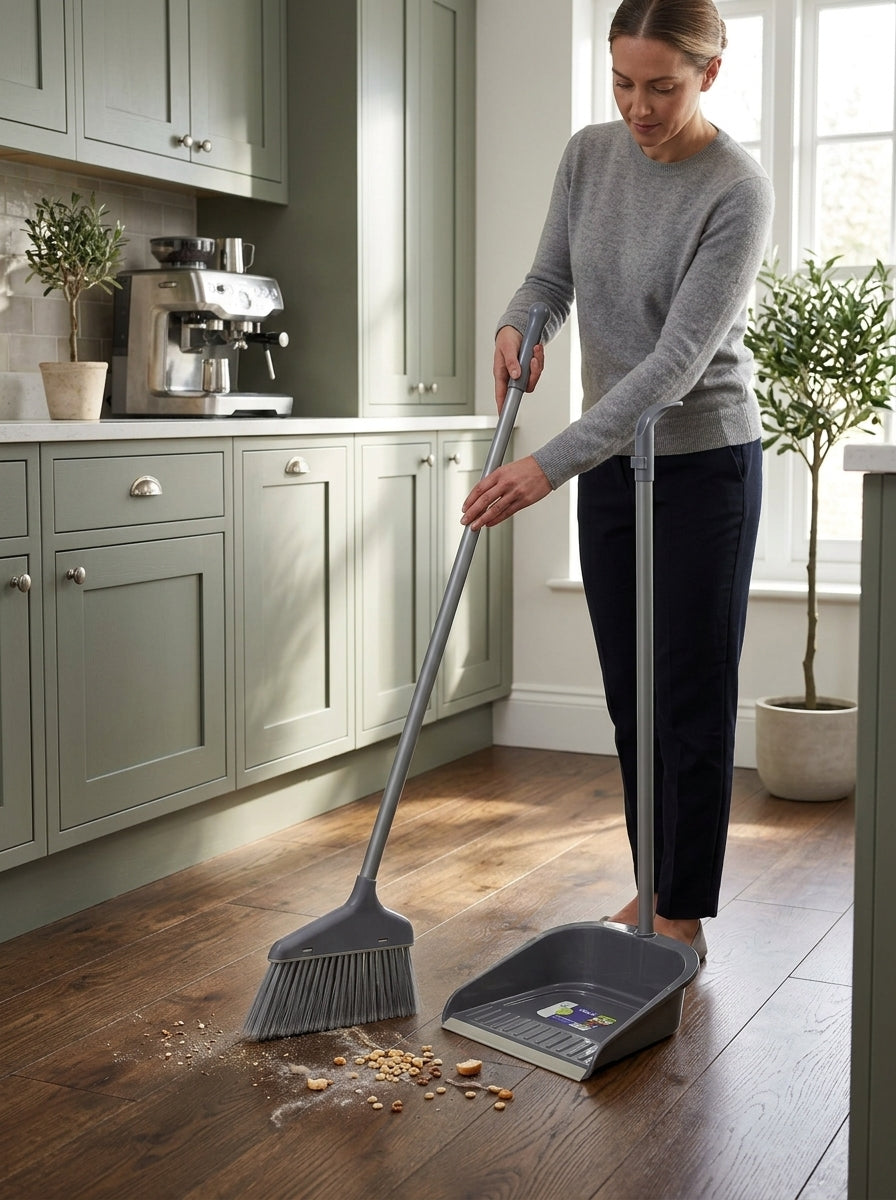 Broom & dust collector set