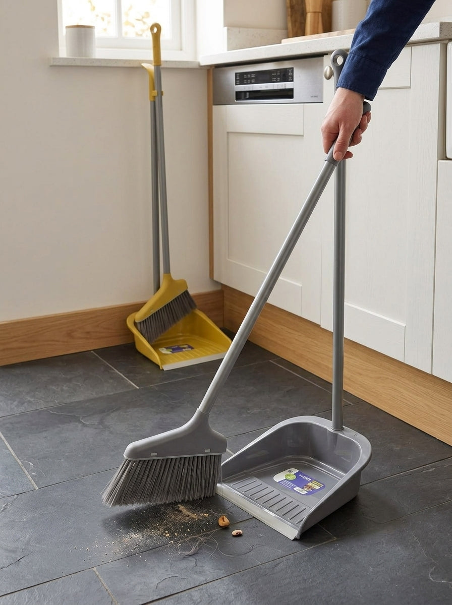 Broom & dust collector set