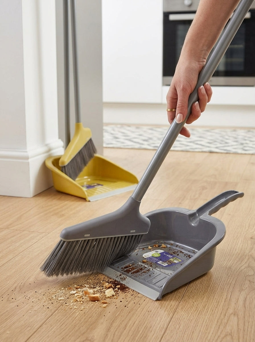 Broom & dust collector set