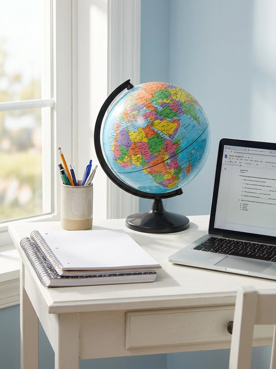 Rotating World Globe