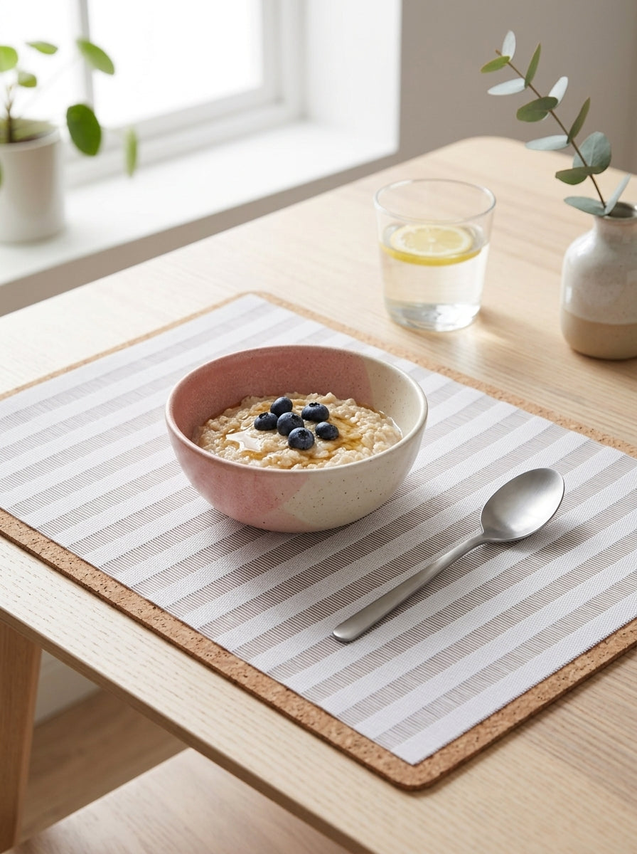 4pk Ladder Placemat - White Stripe