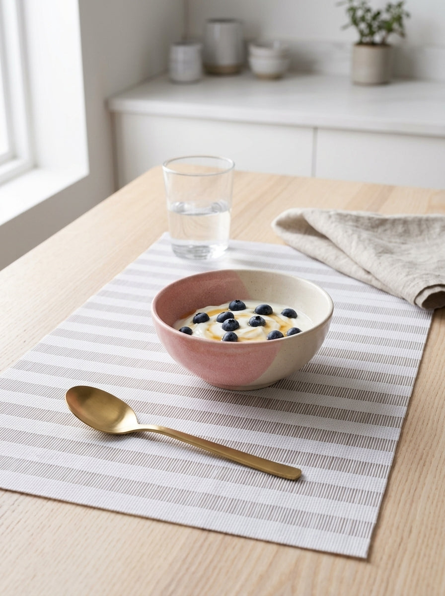 4pk Ladder Placemat - White Stripe