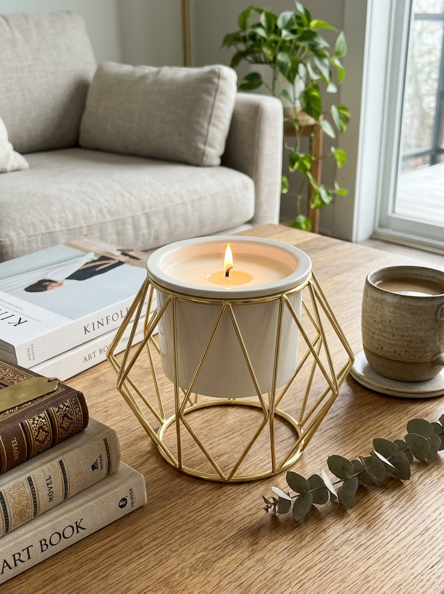 Geometric Glass Decor Pot