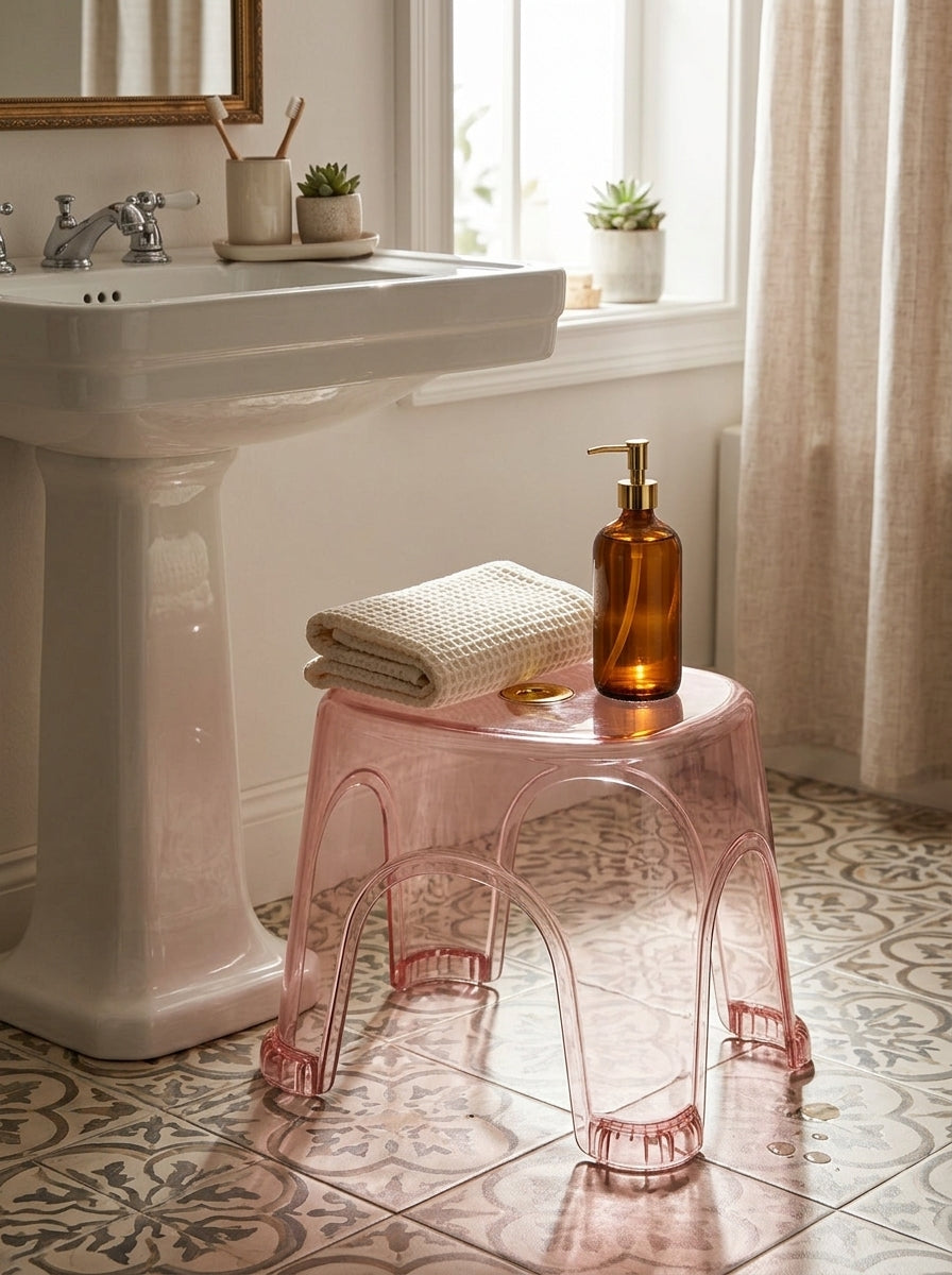 Stylish acrylic stool - The "jelly tot"