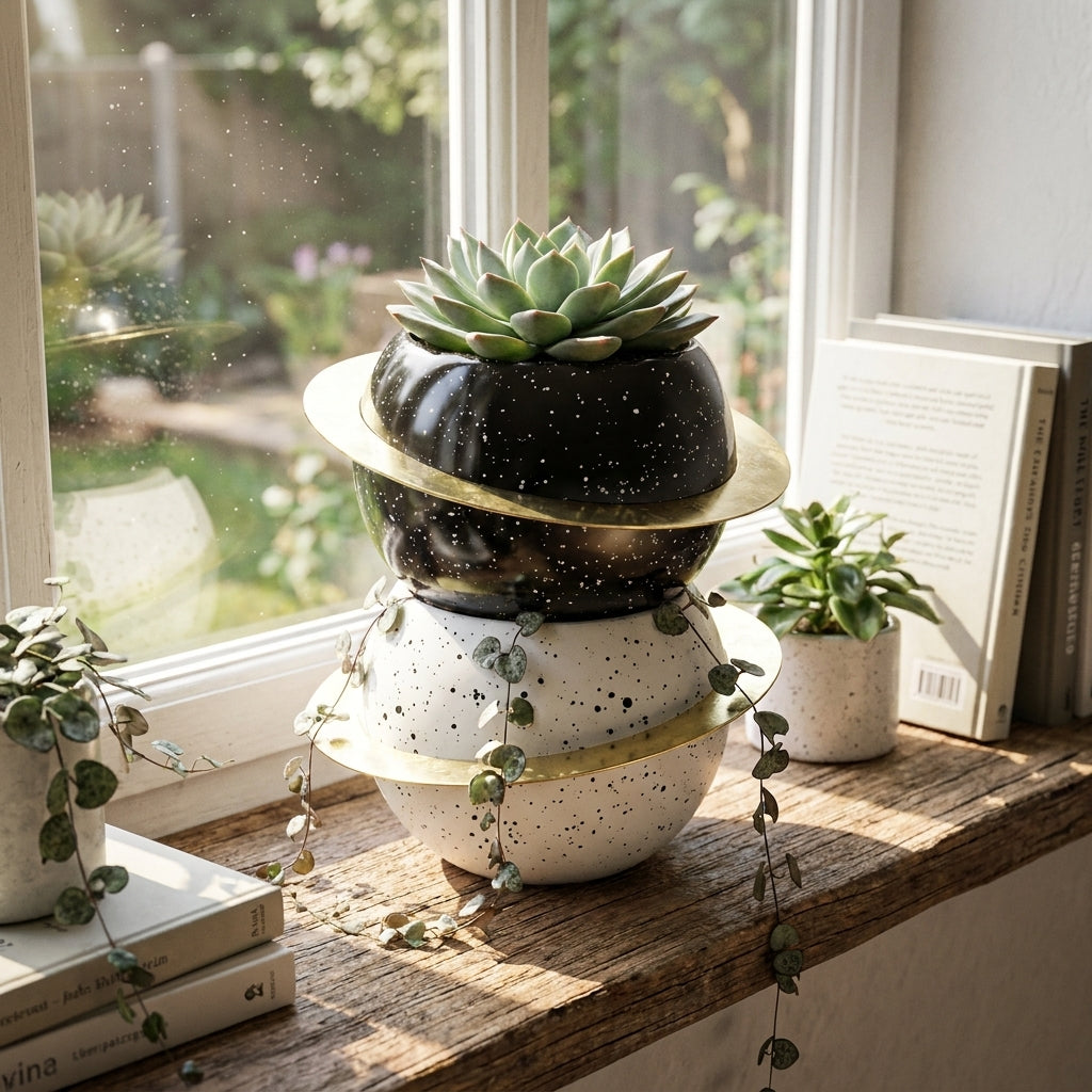 16cm Mini Decor Pots - L