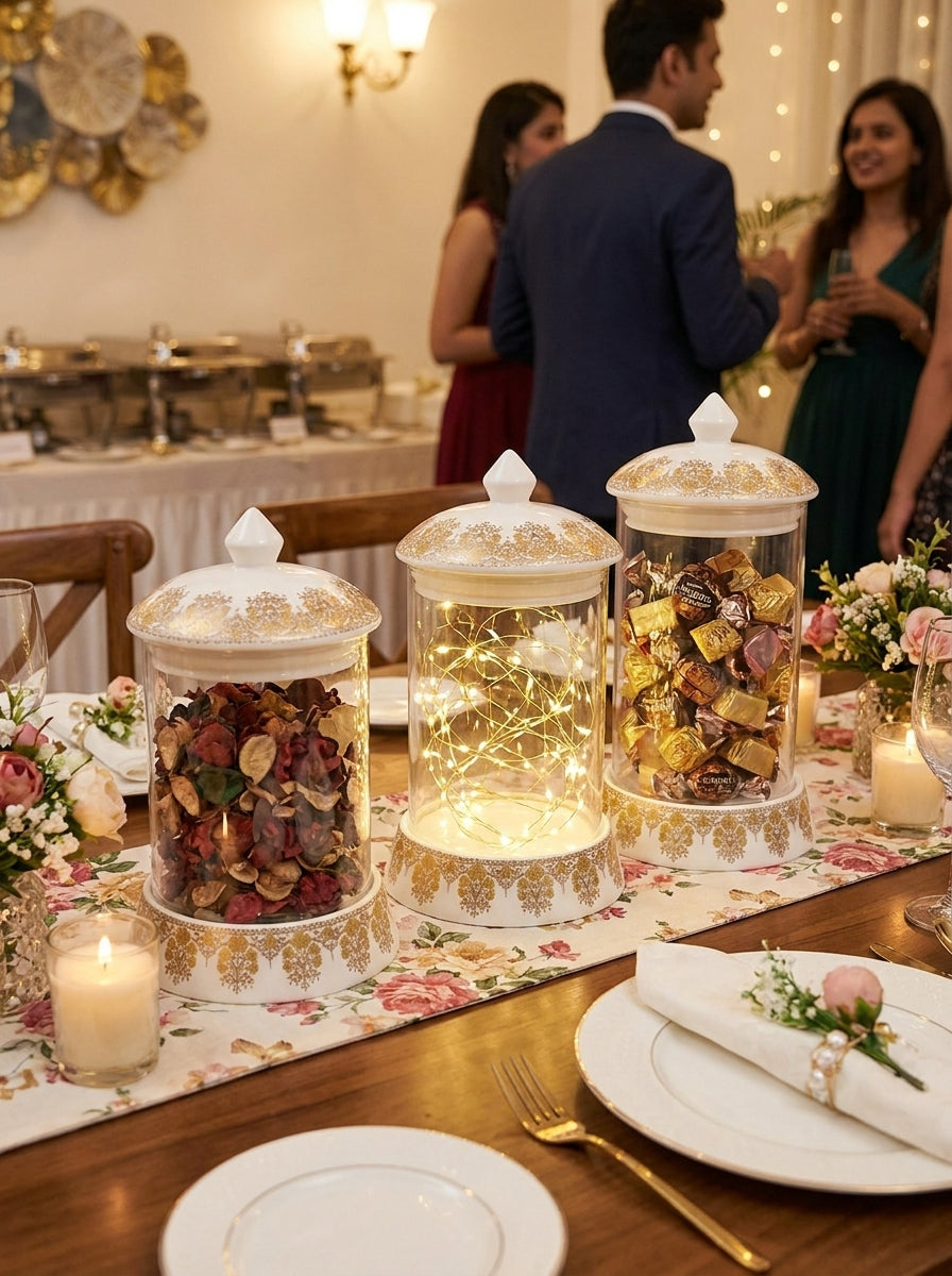 3pc Decorative Jar Set
