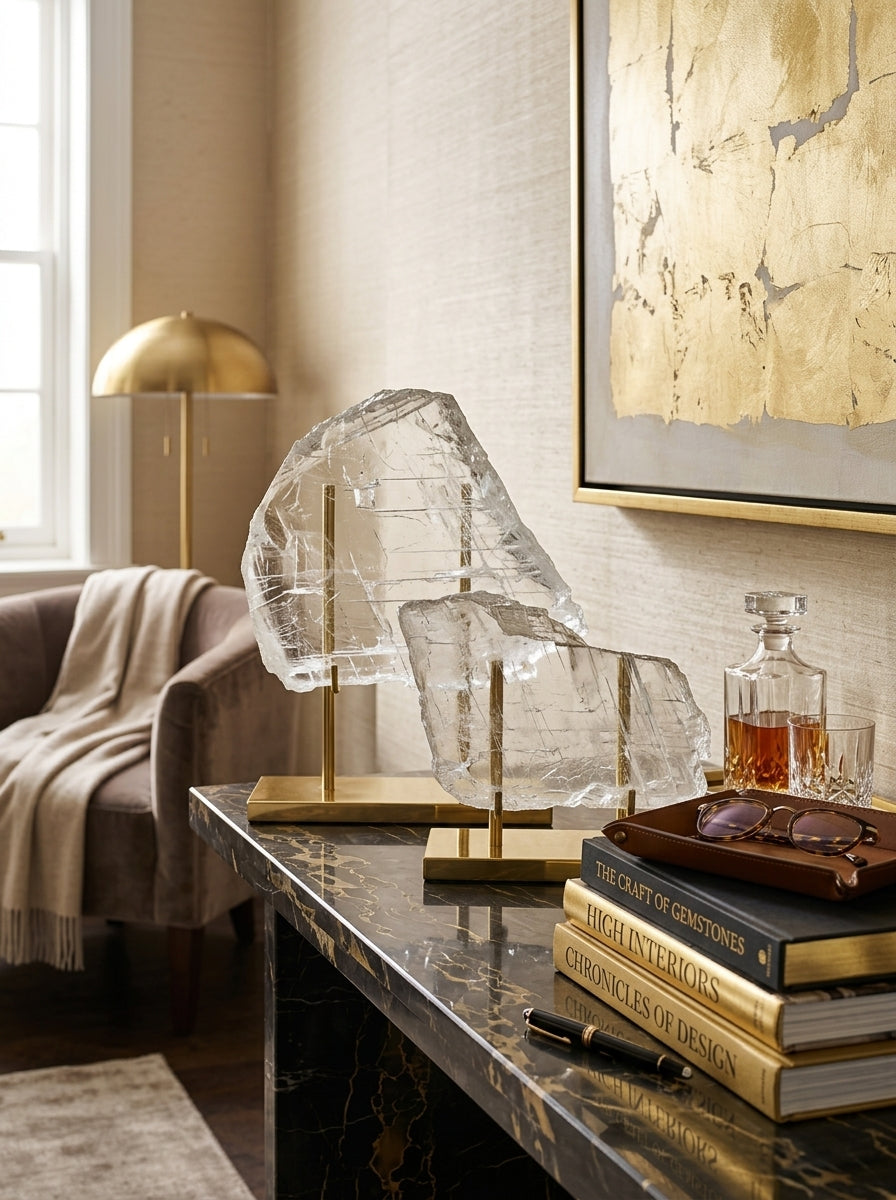 Glass 'Ice Shard' Decorative Piece