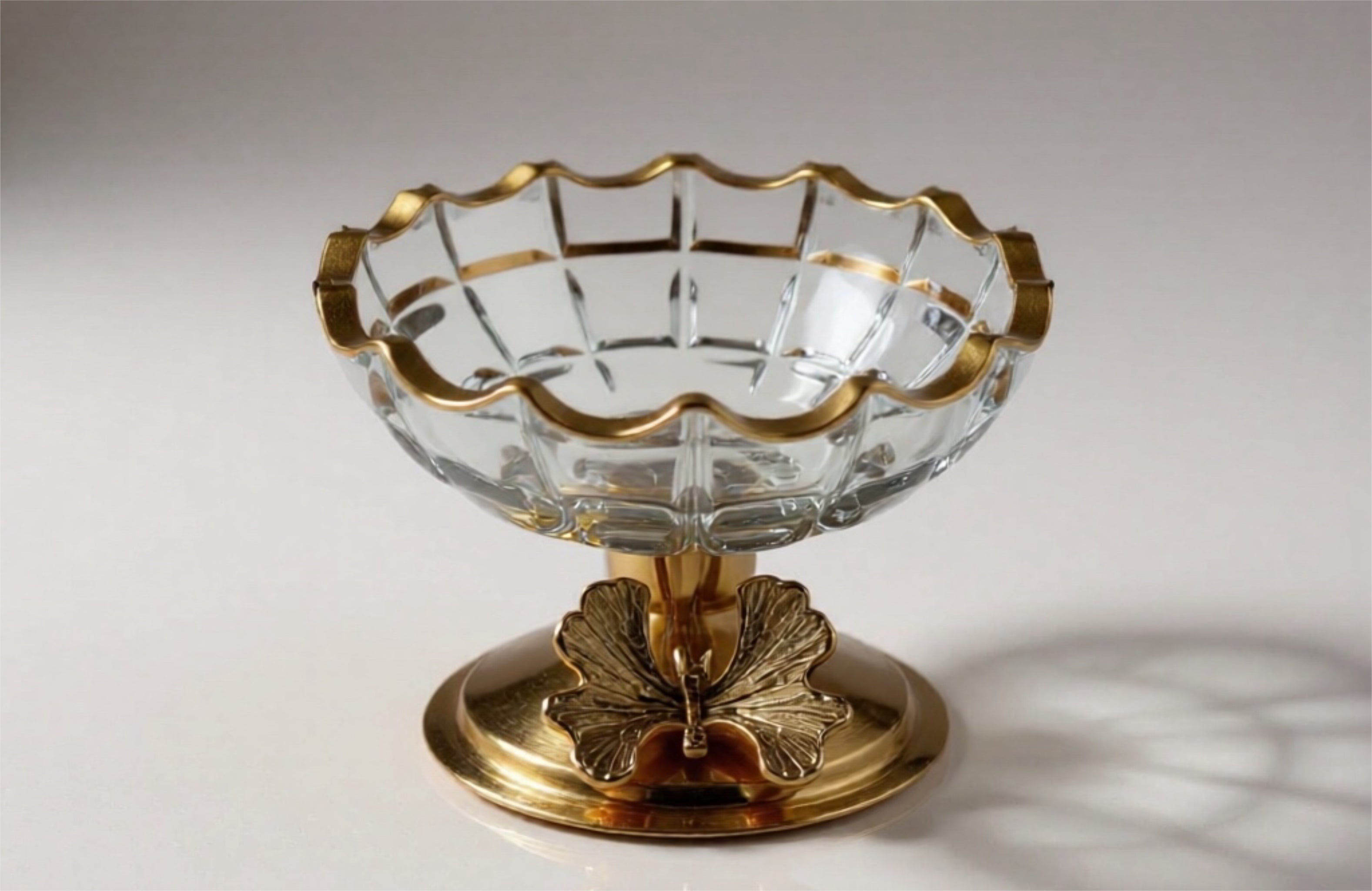 Dessert Bowl with Flower Detail - Set of 6