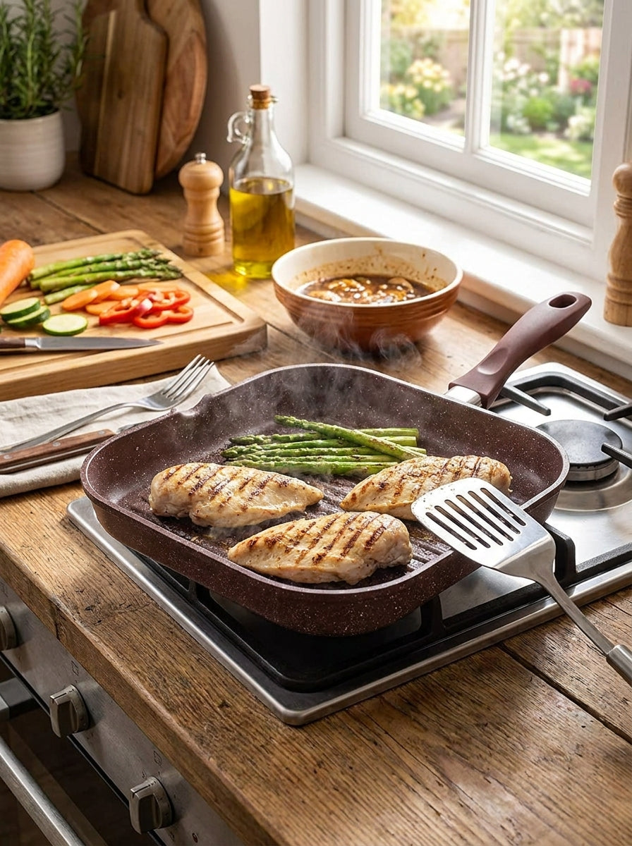 Aluminum Composite Bottom Fry Pan