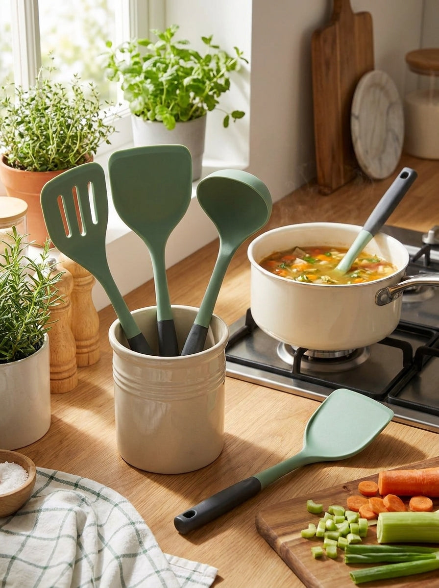 3-Piece Silicone Kitchen Utensil Set