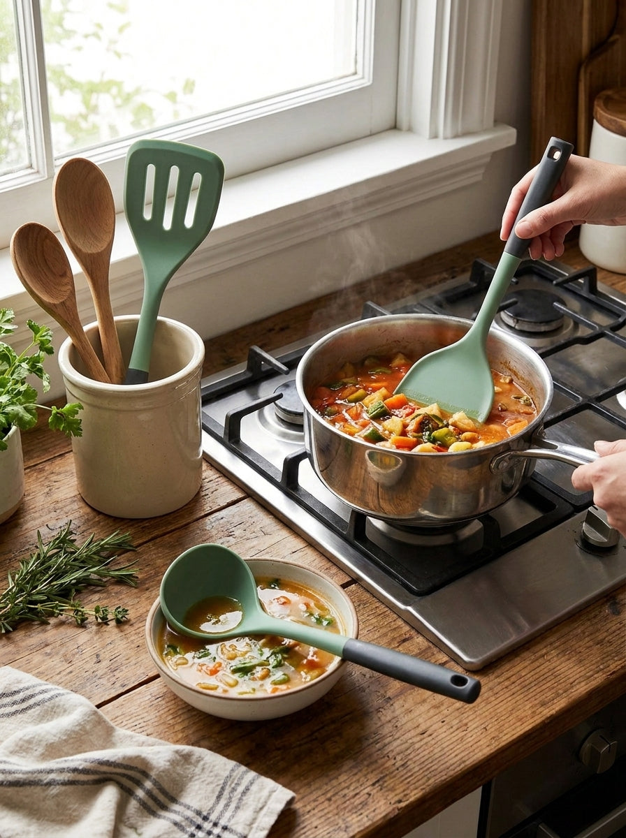 3-Piece Silicone Kitchen Utensil Set