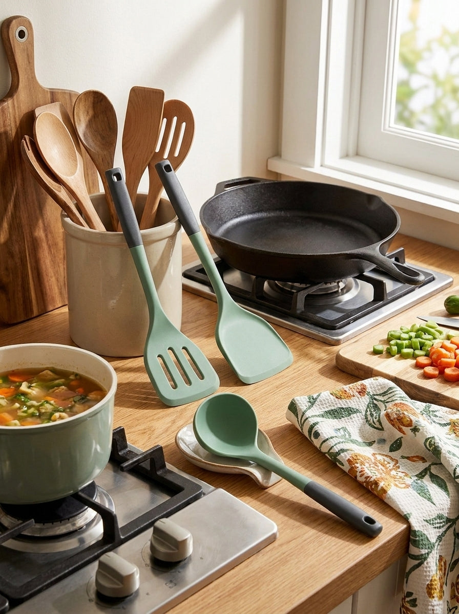 3-Piece Silicone Kitchen Utensil Set