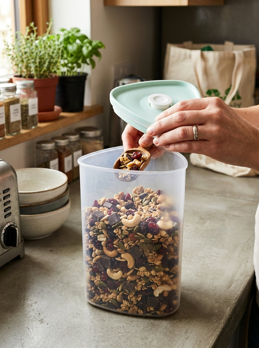 Storage Glass Jar with silicone lid