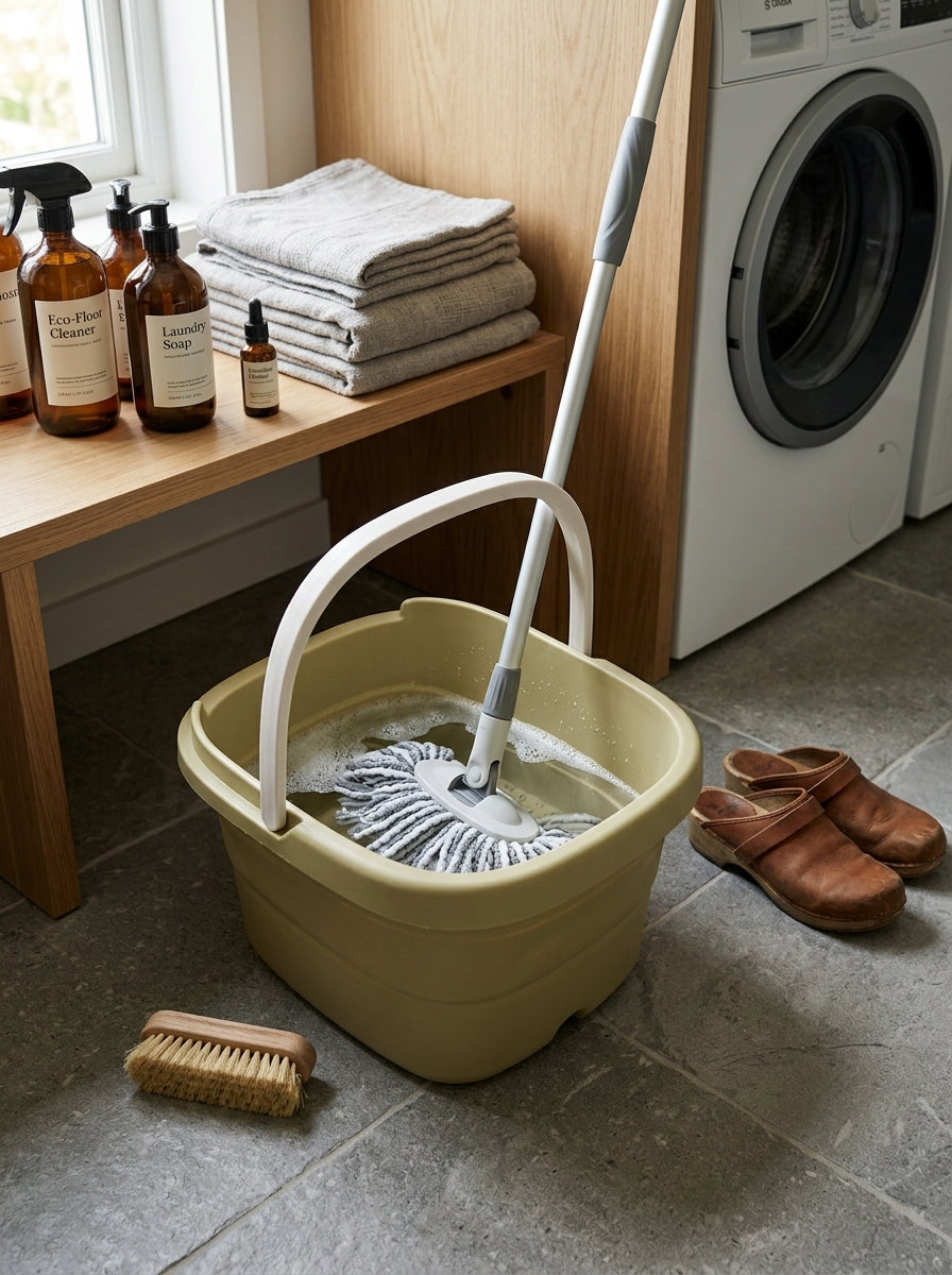 deep rectangular mop bucket