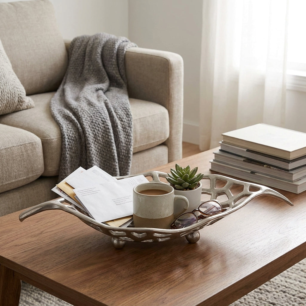 45cm Leaf Weave Style Decor Bowl