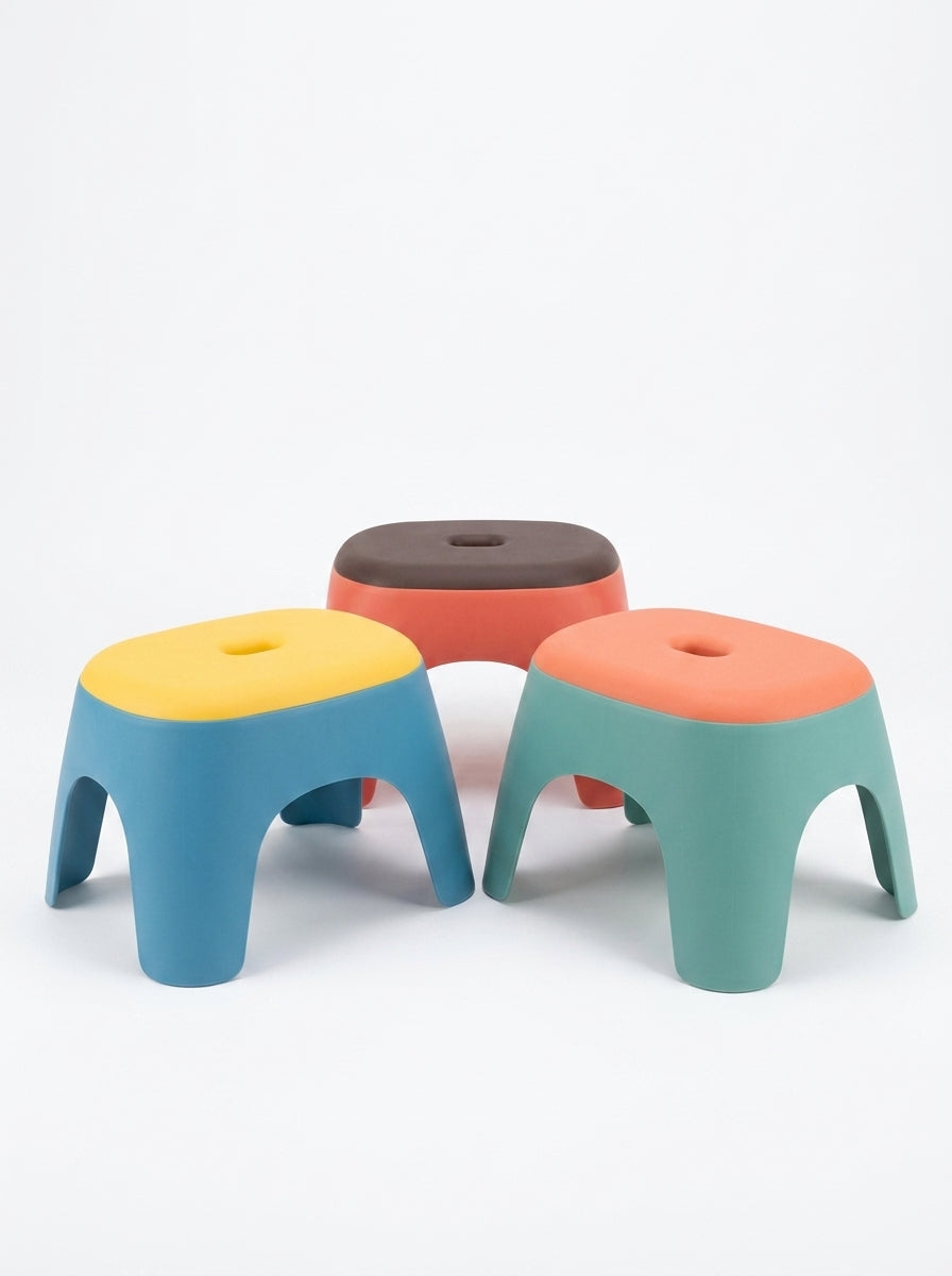 Small stool colour block design