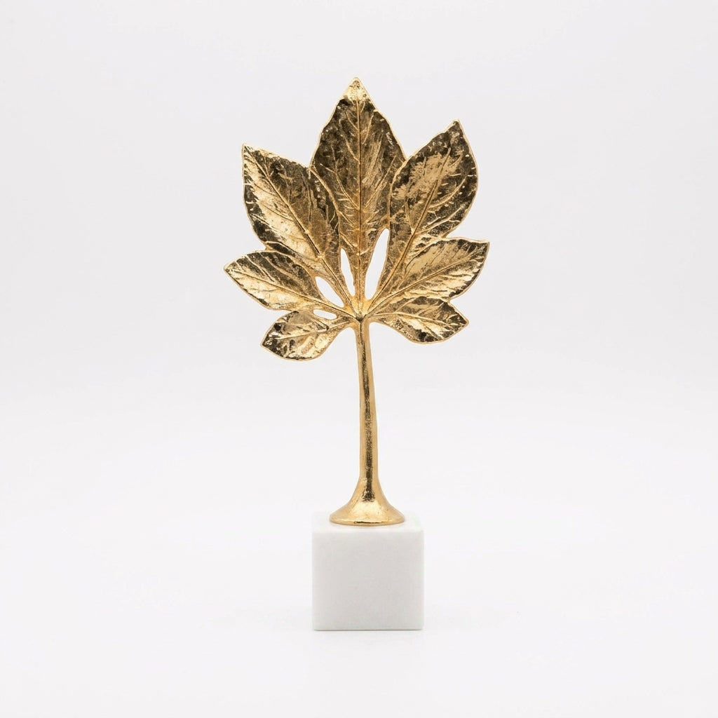 Radiant Leaf Decorative Piece 30cm