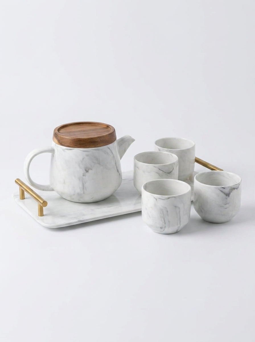 Artisan Tea set with Tray - Japanese inspired
