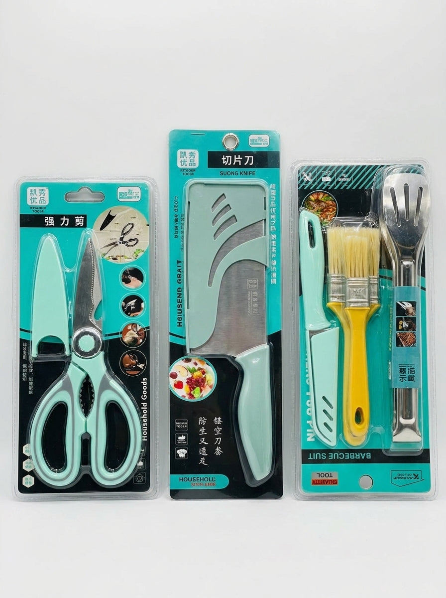 3-Piece Premium Braai & BBQ Tool Set