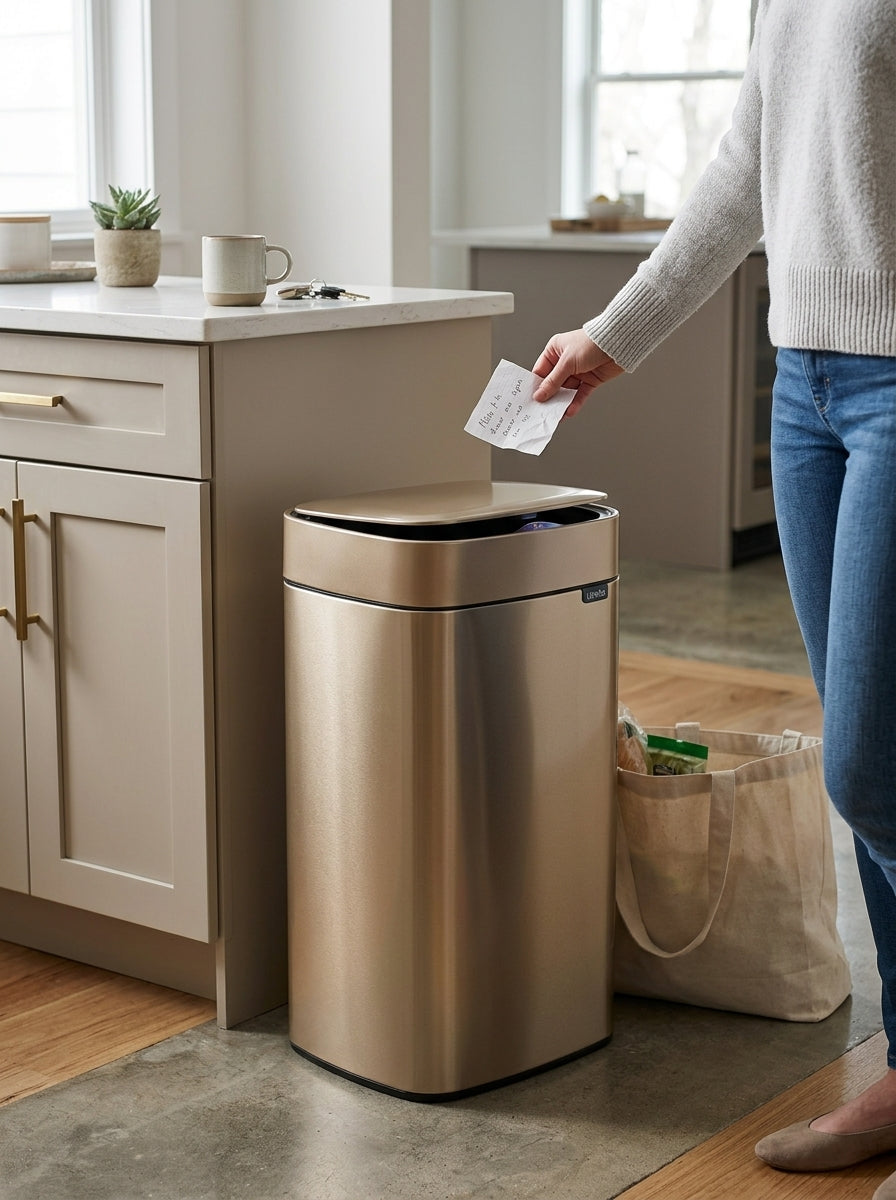 Teza Square Smart Sensor Bin - battery