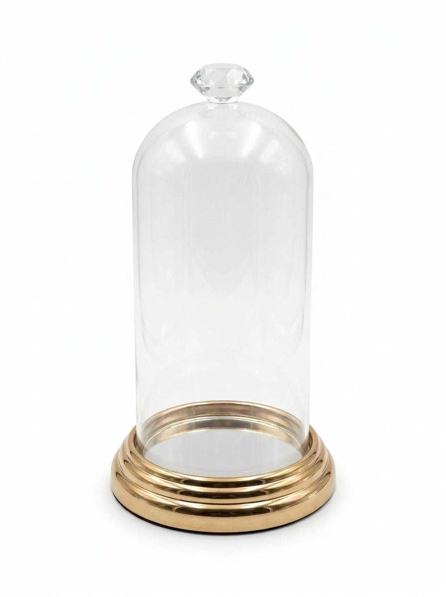 Glass dome cake stand (tall and narrow)