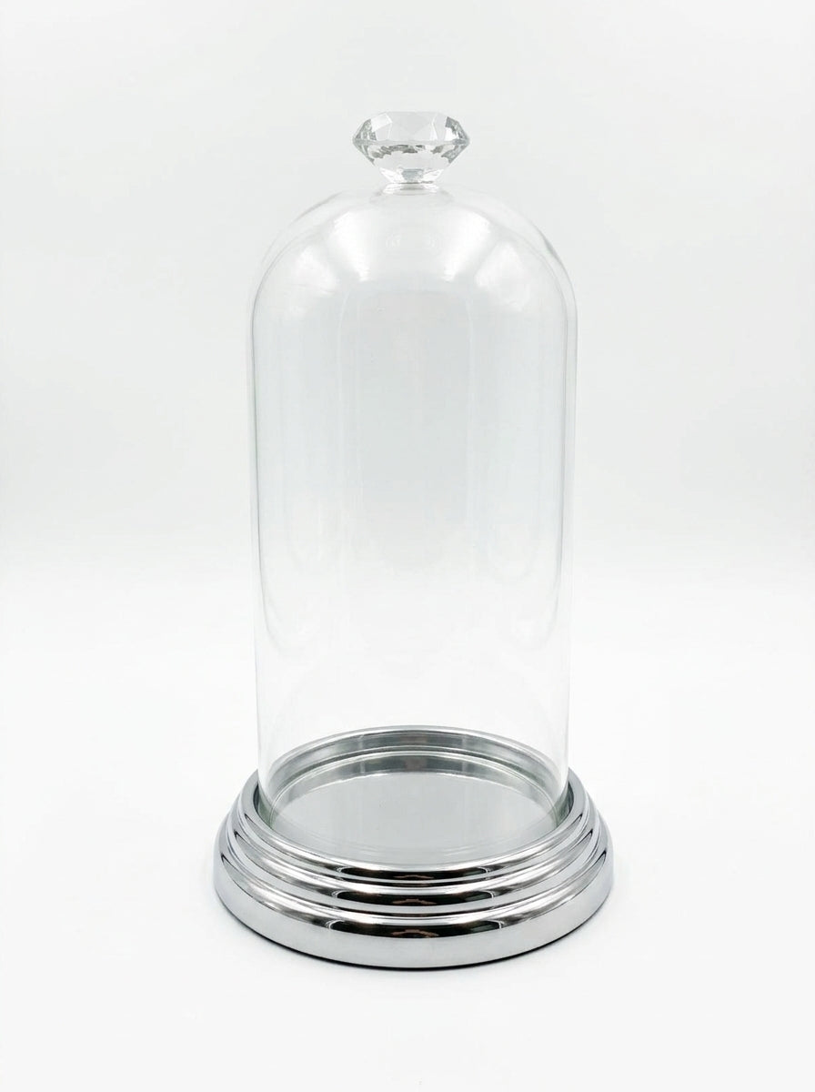 Glass dome cake stand (tall and narrow)