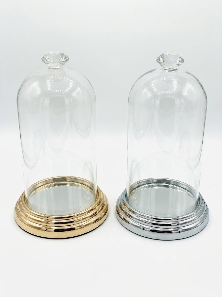 Glass dome cake stand (tall and narrow)
