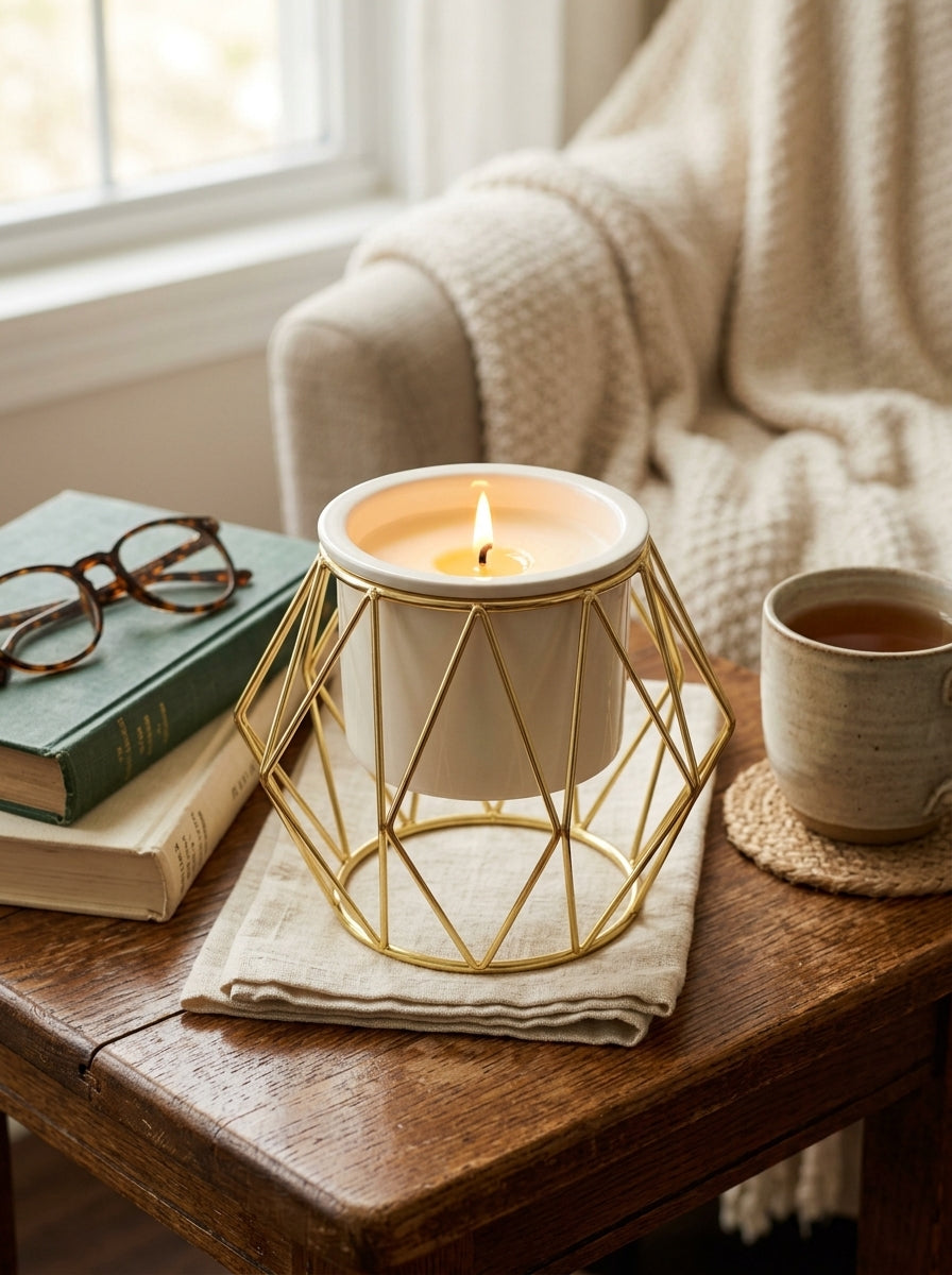 Geometric Glass Decor Pot