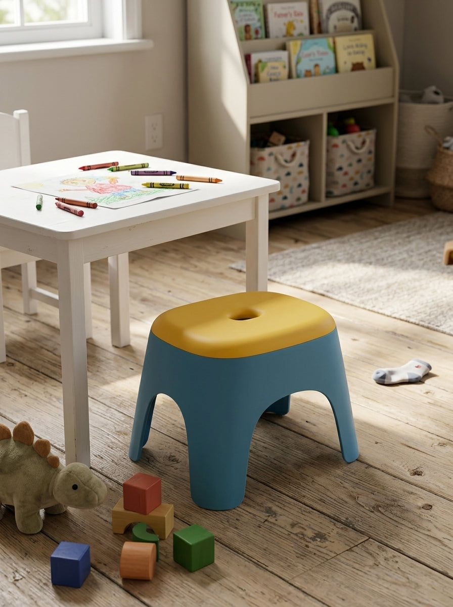 Small stool colour block design