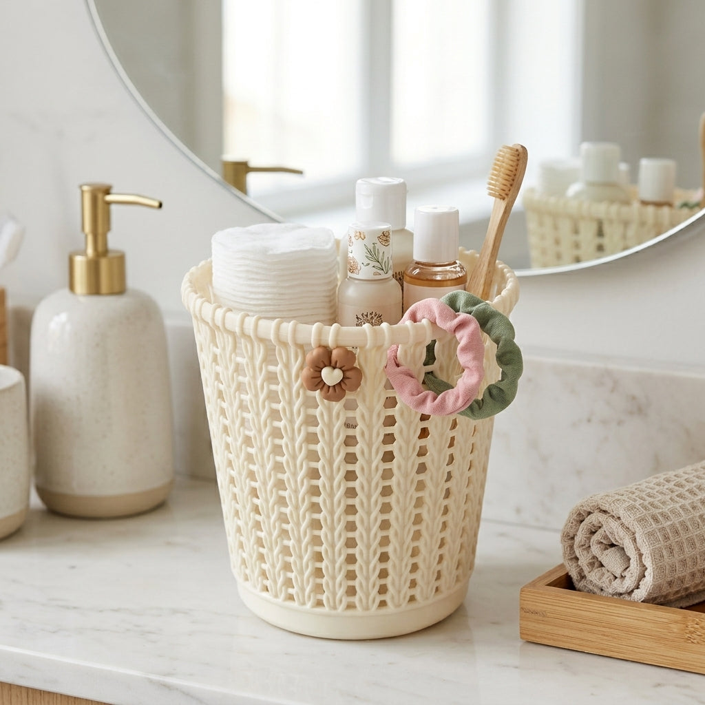 Tall mini basket-style holder