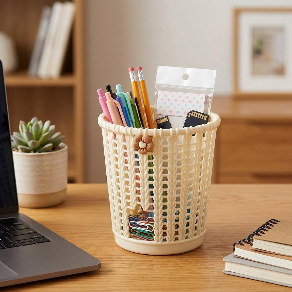 Tall mini basket-style holder