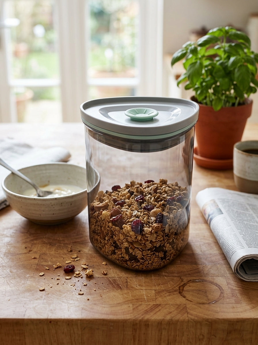 Storage Glass Jar with silicone lid