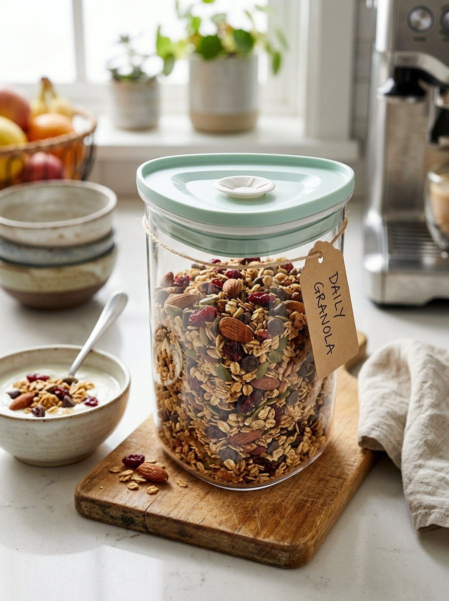 Storage Glass Jar with silicone lid