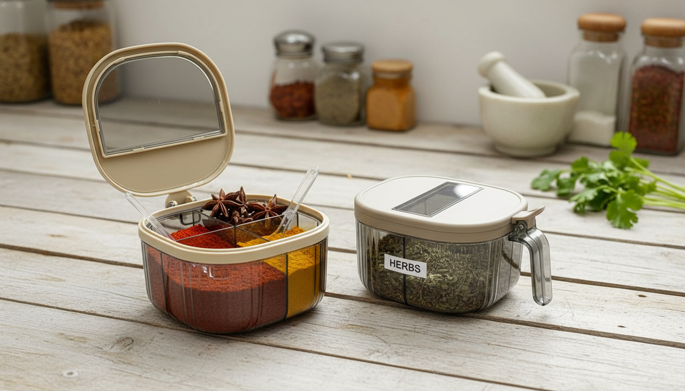 4 Compartments Spice Organiser
