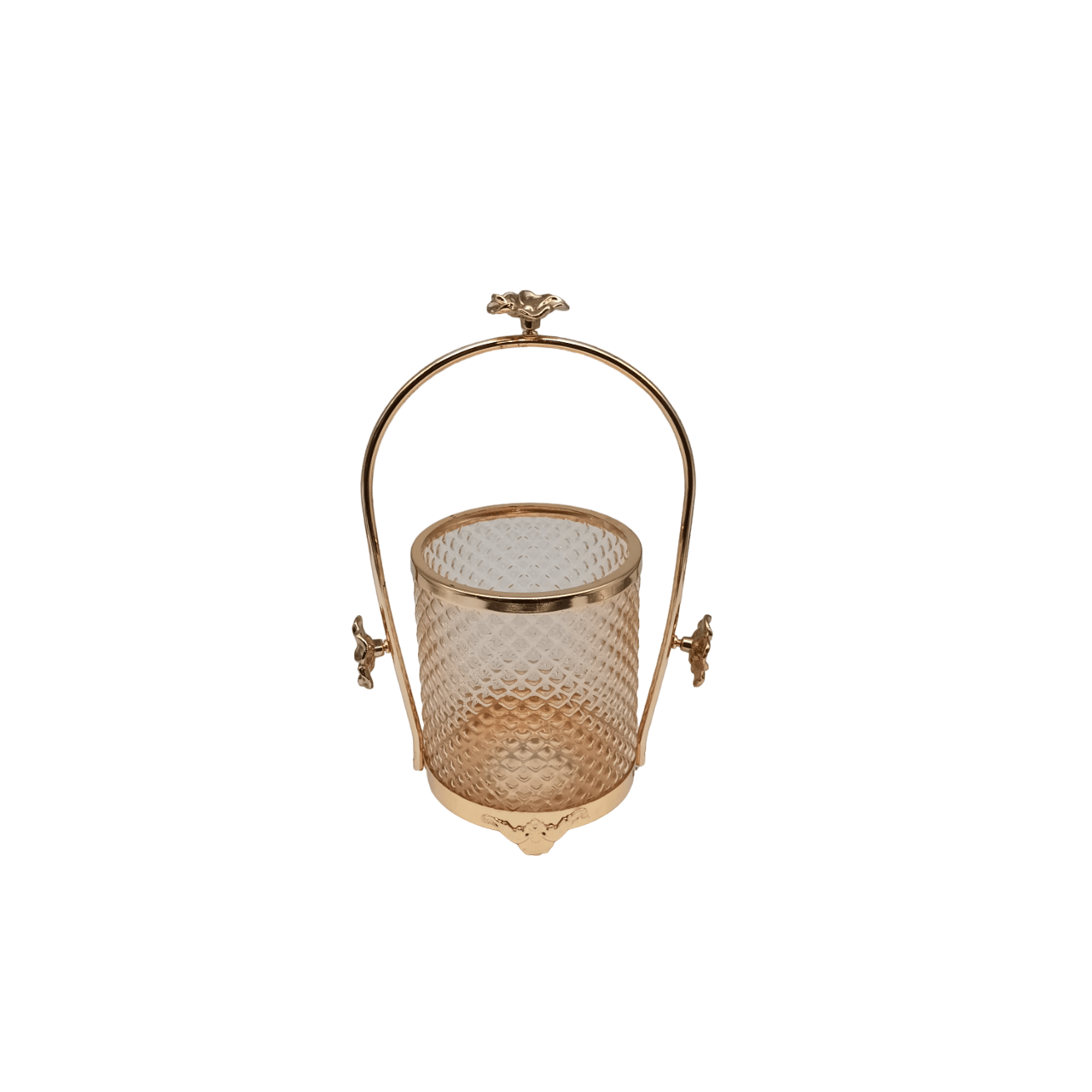 Amber Glass Cutlery Holder - Home And Trends