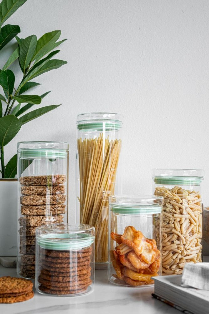 Glass Storage Jar with Glass Lid XXL