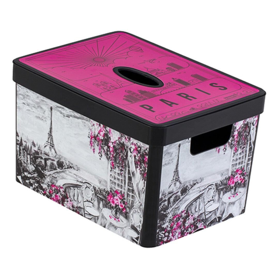 Decorated Box - Paris Design - Pink - Home And Trends